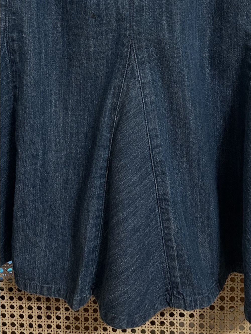 Christopher & Banks Dark Blue Denim A-Line Skirt - Picture 5 of 6